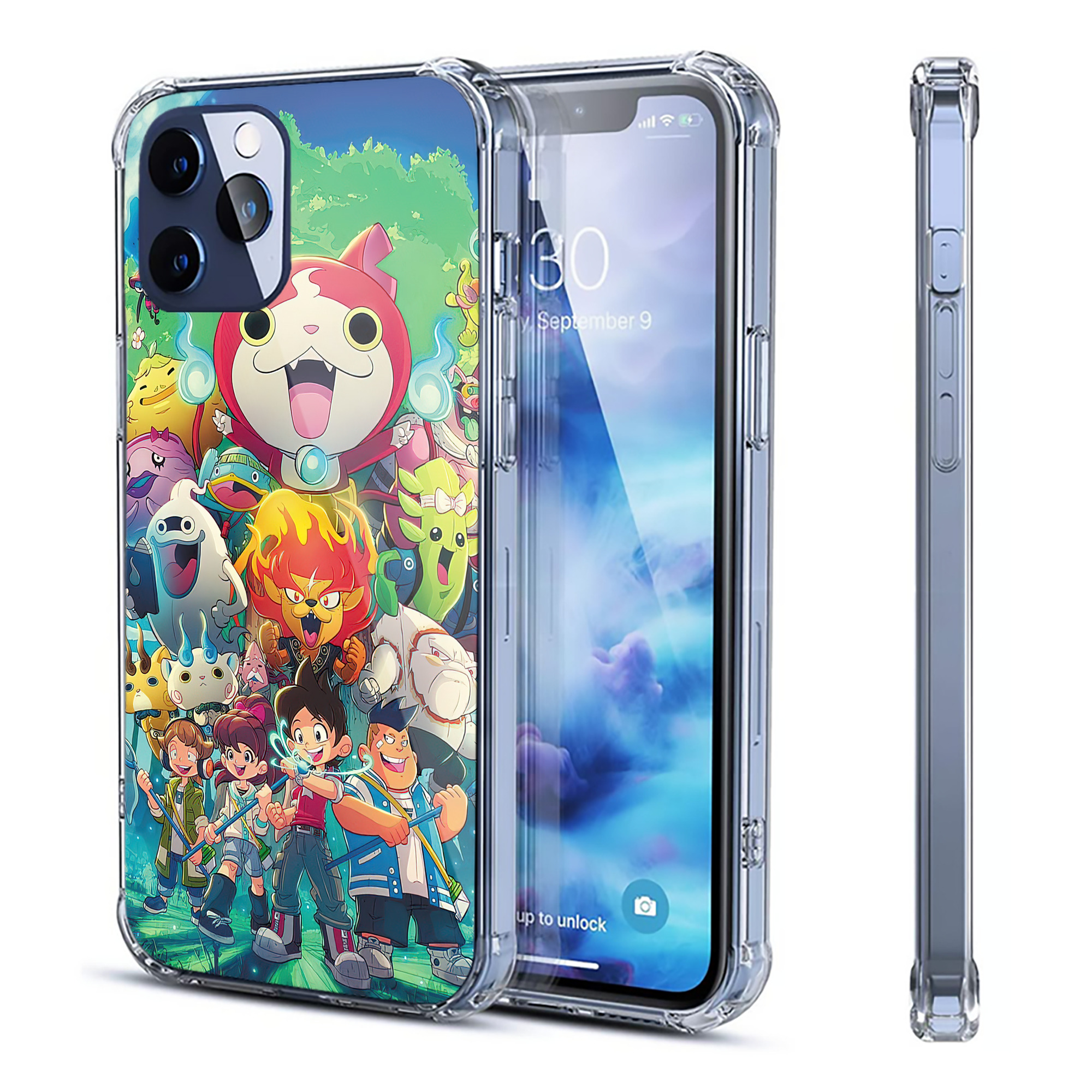 （画像用） 妖怪ウォッチ Yo-kai Watch 【iPhone 12シリーズ対応】透明スマホケース（クリアソフトケース）